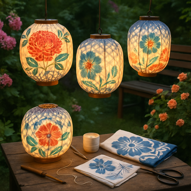    Создайте волшебные ротанговые лампы в японском стиле шибори: пошаговое руководство для вашего сада Loza