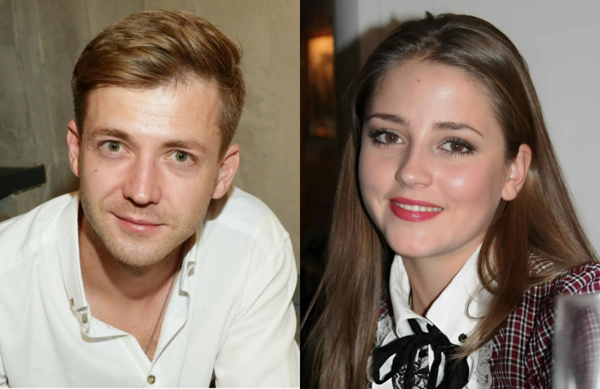 на фото Тимофей Каратаев и Анна Михайловская 