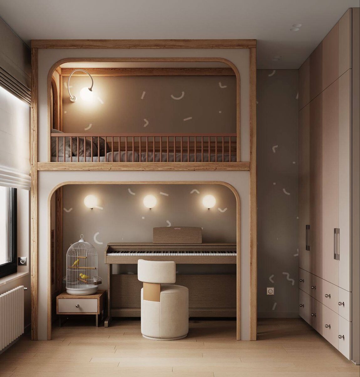 Дизайн-проект интерьера спальни для пары