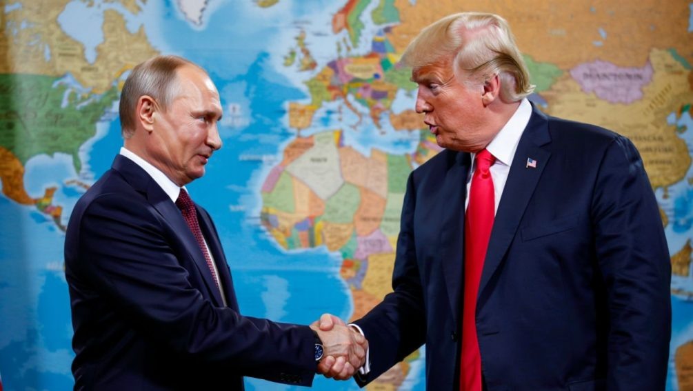   Путин и Трамп. Иллюстрация: "Блокнот"