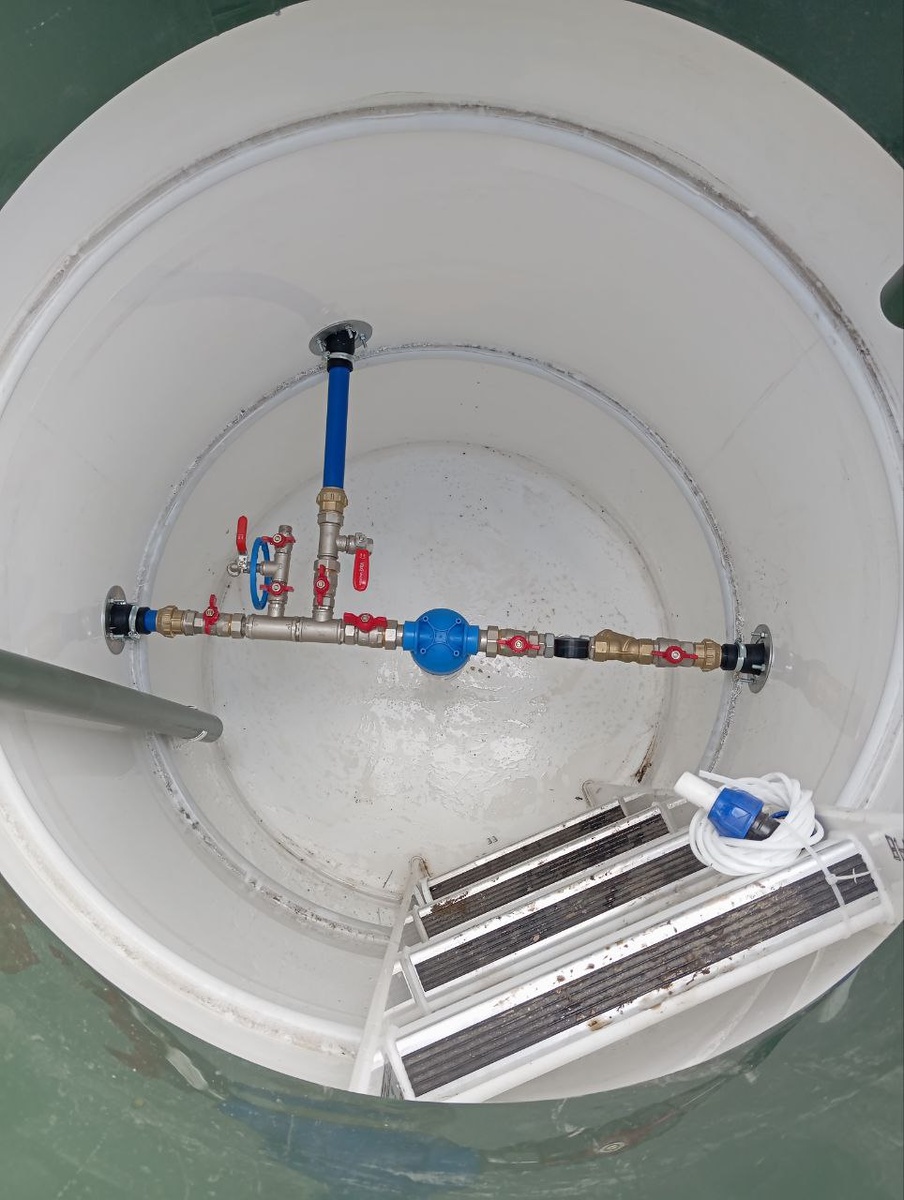 Подключение к центральному водопроводу в кессоне