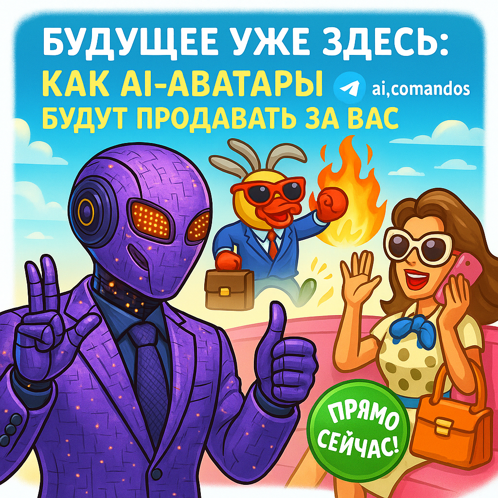    Будущее уже здесь: доверь продажи AI-аватарам и получи +300% к прибыли! Дмитрий Попов | Comandos.ai