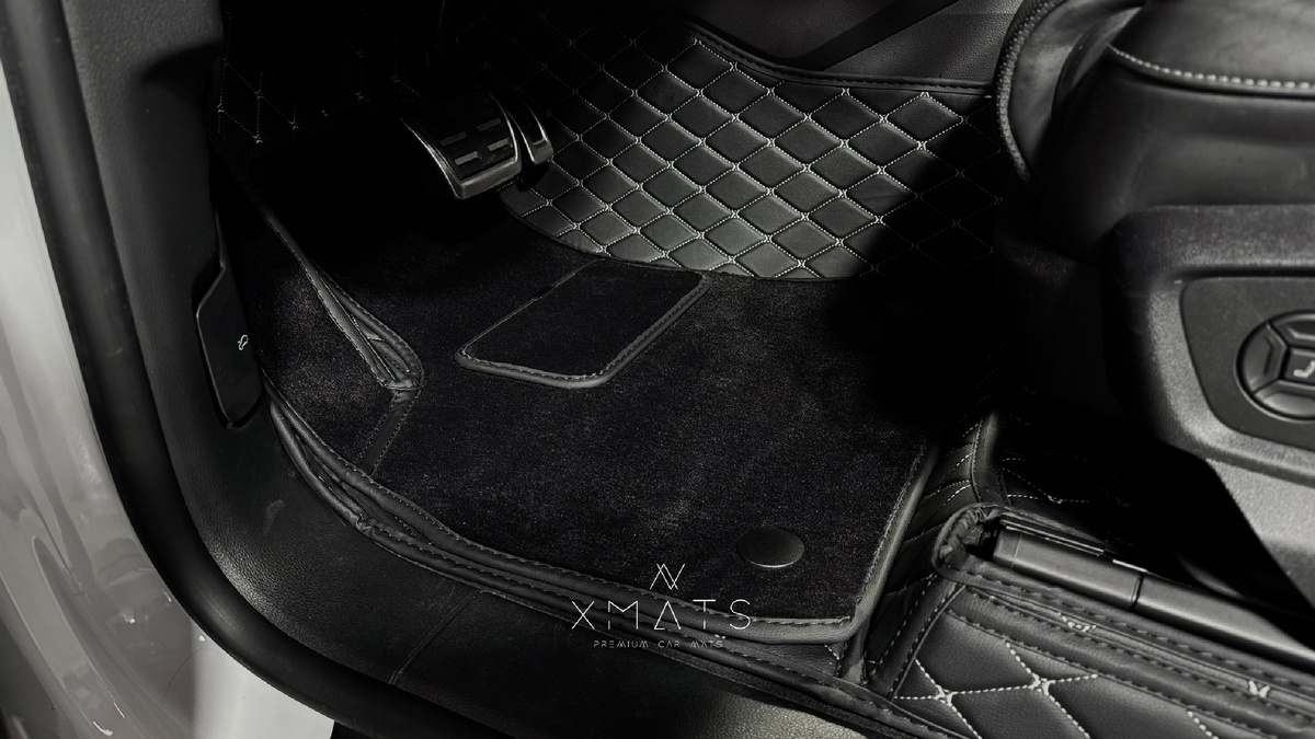 Коврики в салон из экокожи Audi Q7