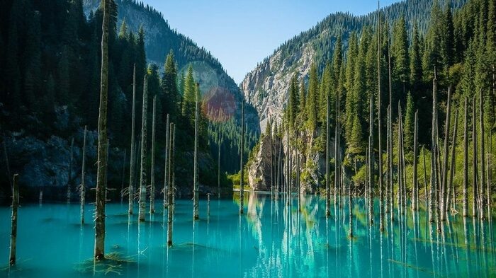 "Казахстан как в кино: прозрачные озёра и затопленный лес, который лучше увидеть самому"