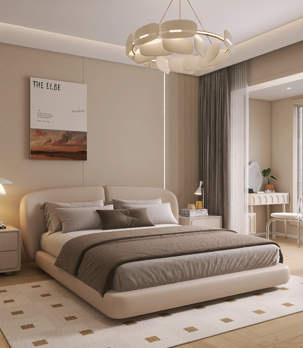 Эскиз спальной комнты для проекта.