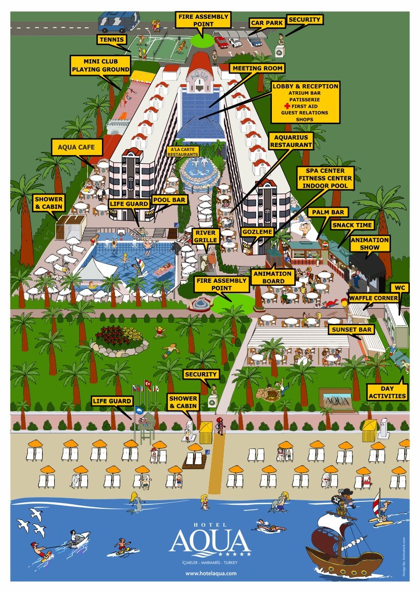 схема отеля