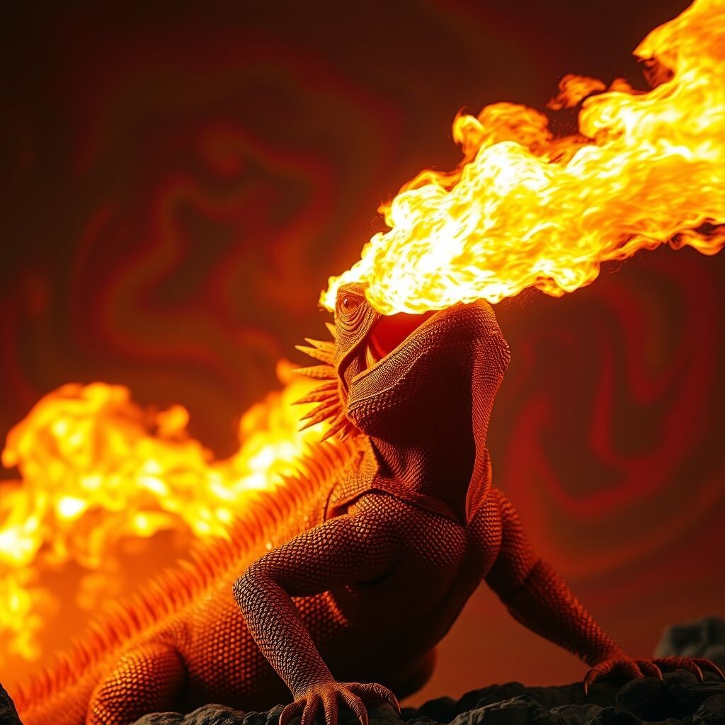 Огнедышащая агама)))) Воображение Валеры