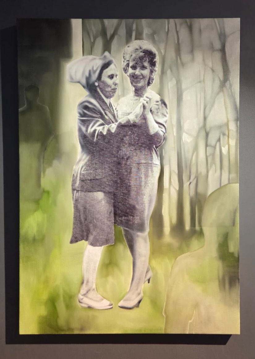 Инна Сумина Случайность Масло, шелкография, холст