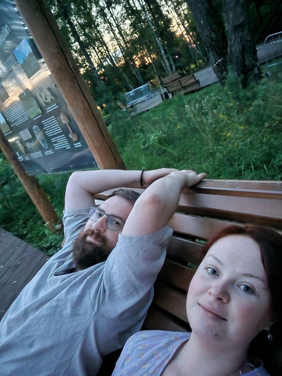 С мужем в Музее-заповеднике «Гнёздово»