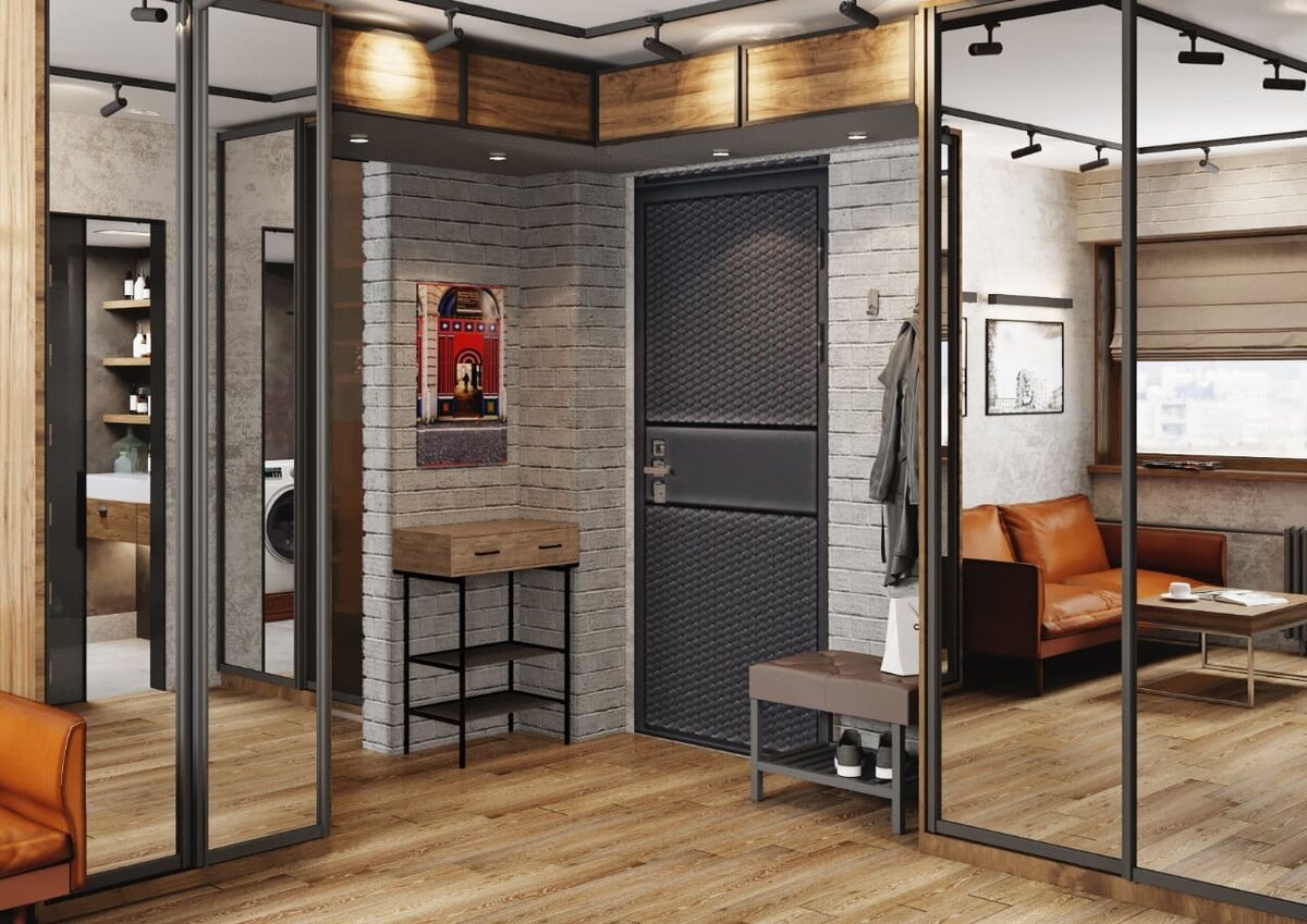 Интерьер в стиле лофт. Проект Domeo