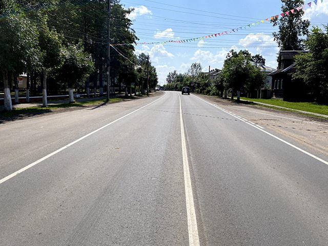 Дорогу к музею Лизы Чайкиной в Пено отремонтировали на месяц раньше срока