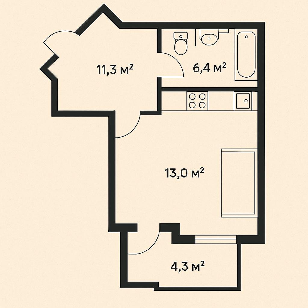 Планировка от застройщика