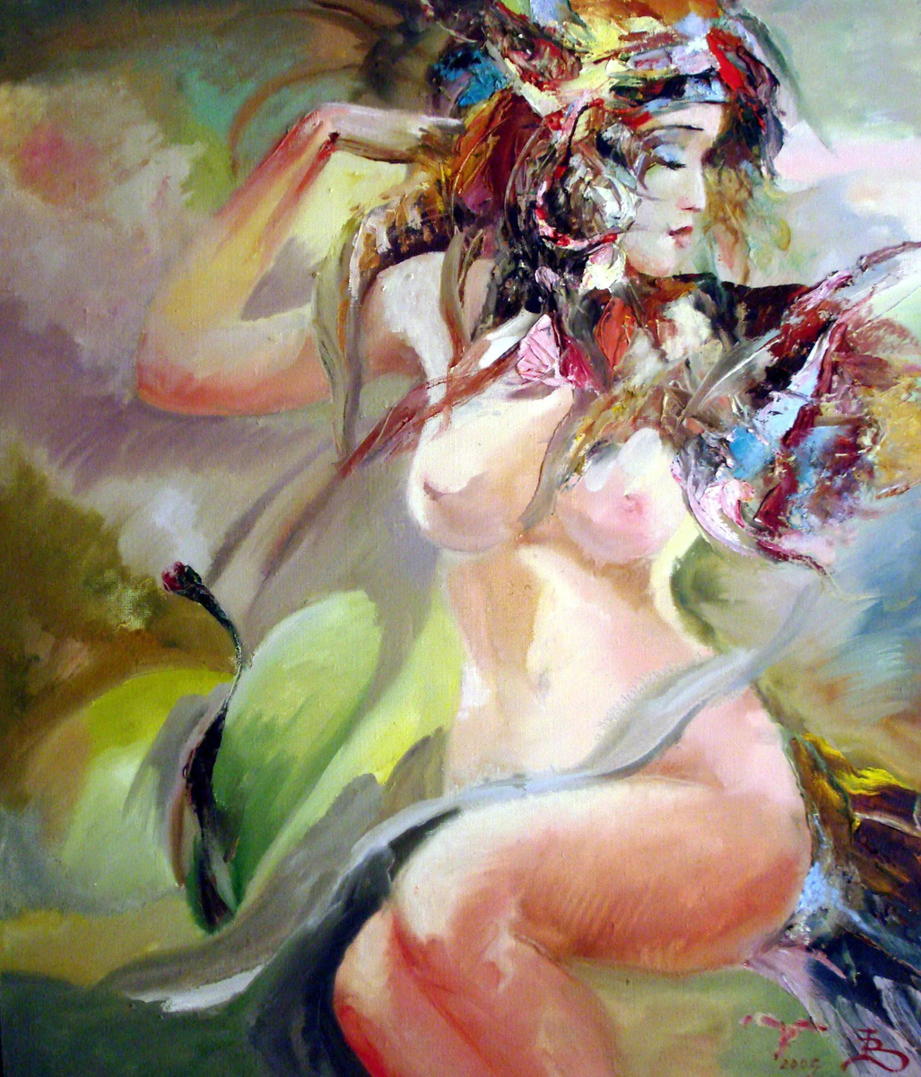 © Владимир Бородин. Ева. Холст, масло.