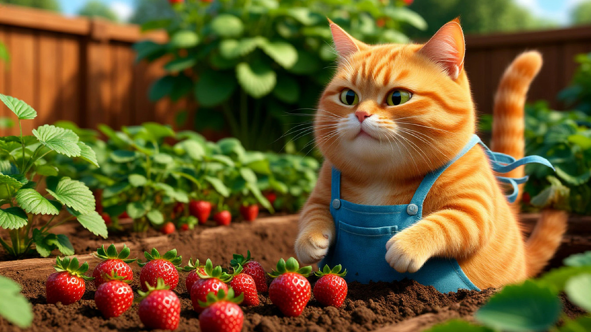 Клубника в августе