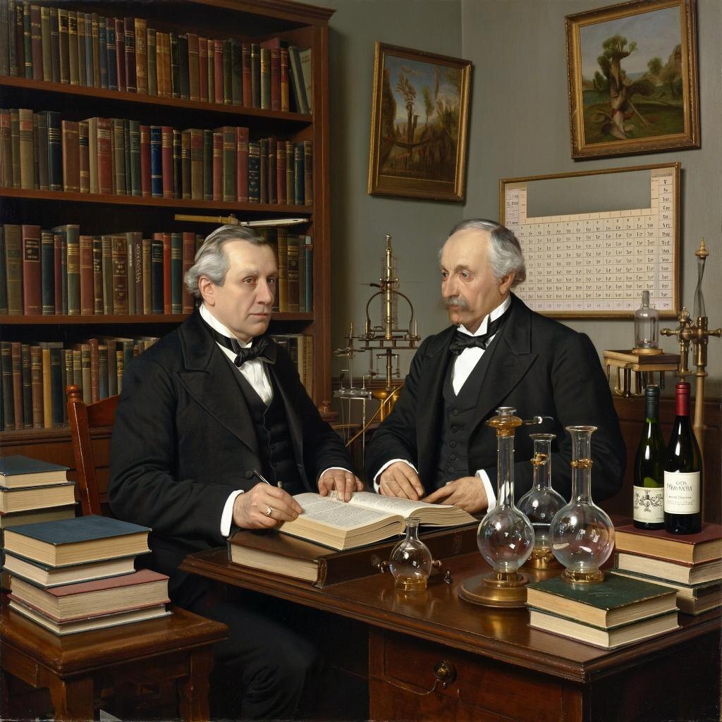 Что общего у водки, русского языка и таблицы Менделеева?  В этом историко-литературном эксперименте Владимир Даль и Дмитрий Менделеев спорят о том, можно ли измерить душу формулами, а слова превратить в химические элементы.  🔬 Что получится, если смешать «Небывальщину» с «Былью»? 💧 Почему водка — не просто C₂H₅OH, а универсальный «растворитель правды»? 📜 Как «золотое слово» превращается в «пустое злато»?  Узнайте, как два гения XIX века создали свою «таблицу народных элементов» — от «Эссенции пословиц» до мифического Dalium, который менял свойства от ударения.  