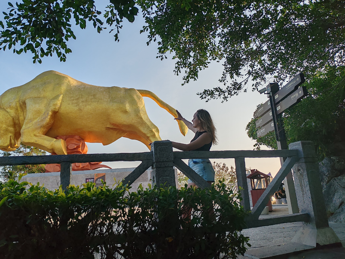 Поймала быка за хвост. На удачу!