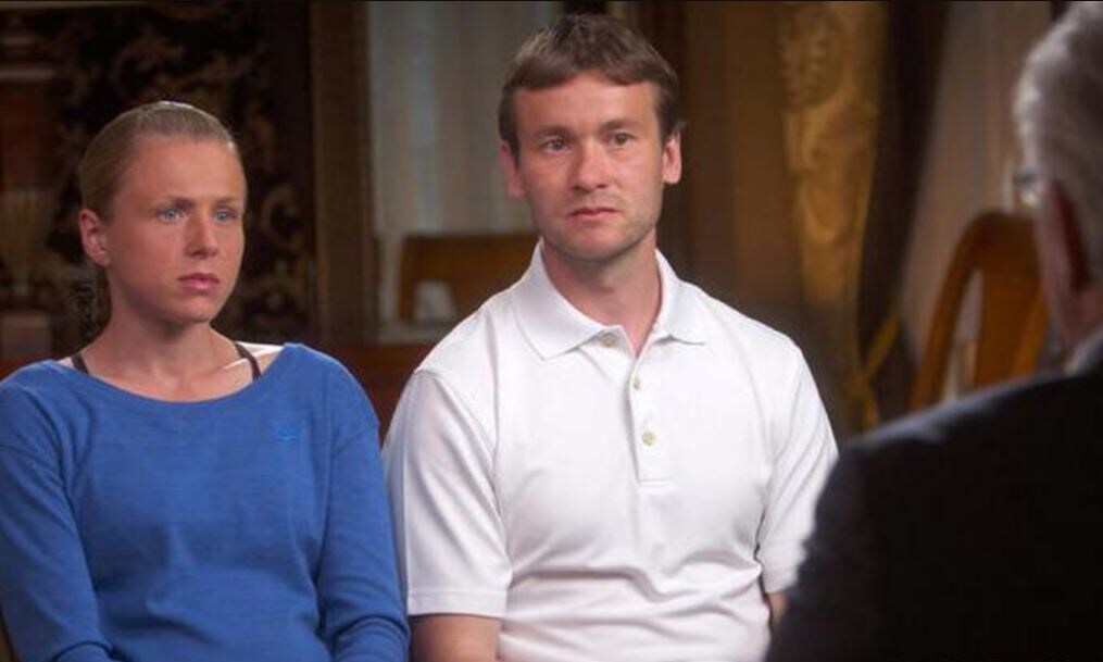 Степановы рассказывают «правду» о допинге в России в передаче телеканала ARD (кадр видео)