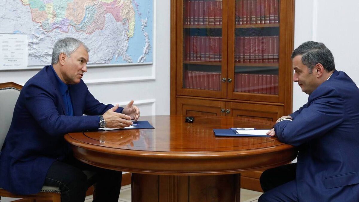    Александр Хинштейн провел встречу с председателем Госдумы Вячеславом Володиным