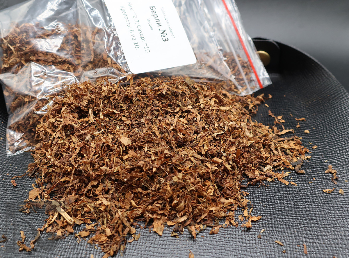 Развесной табак Берли №3 от PiterTabak. Фото:©канал "Уголок Курильщика"