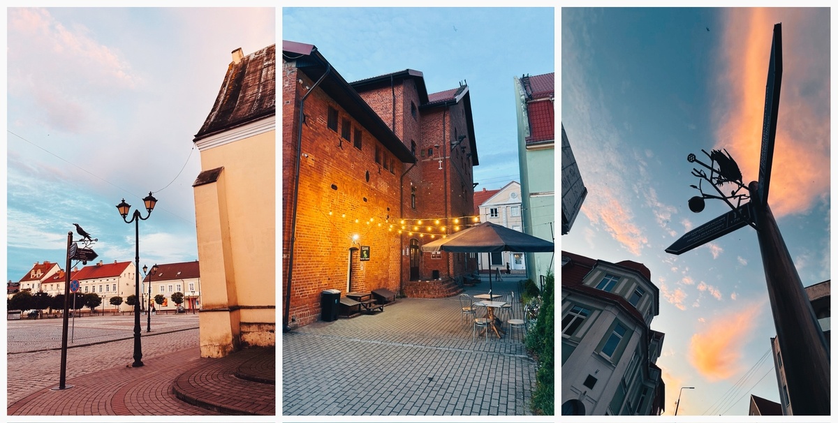 Теплый вечер в Гвардейске в цветах июльского заката