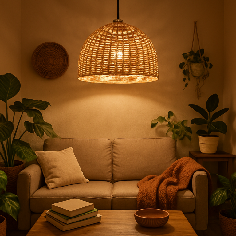    Создайте невероятный уют: DIY светильник из ротанговой корзины своими руками для вашего дома Loza