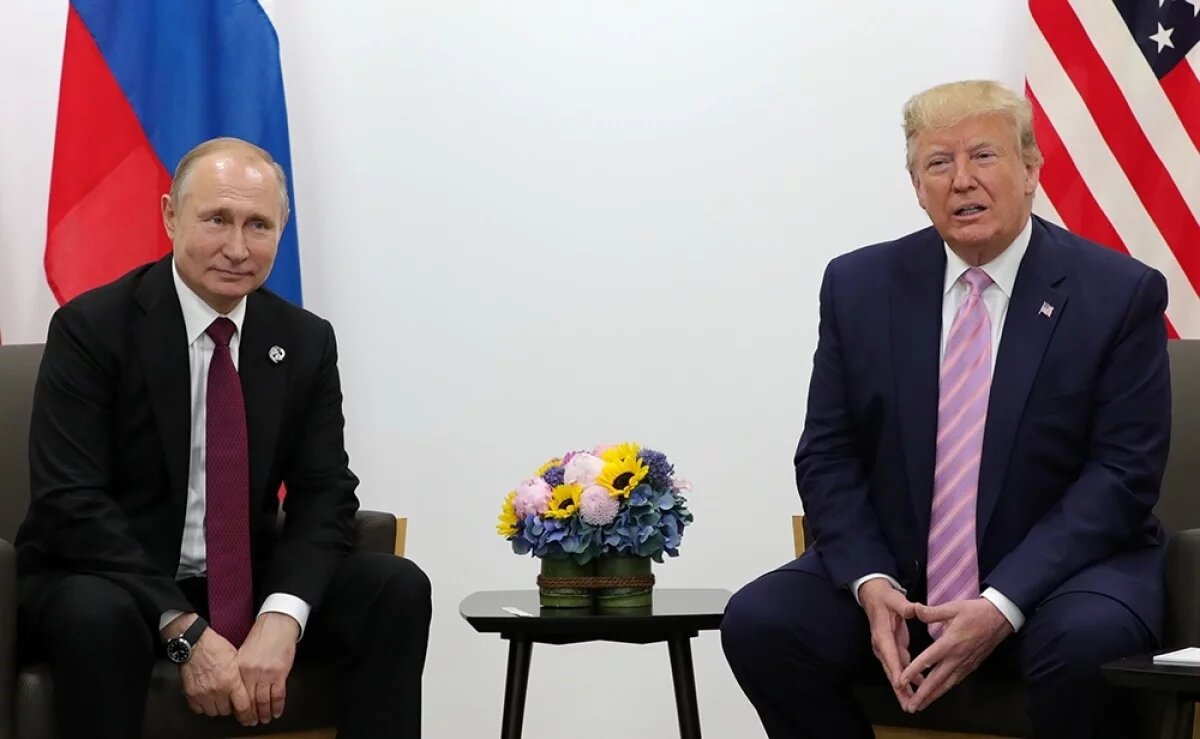    Владимир Путин и Дональд Трамп.