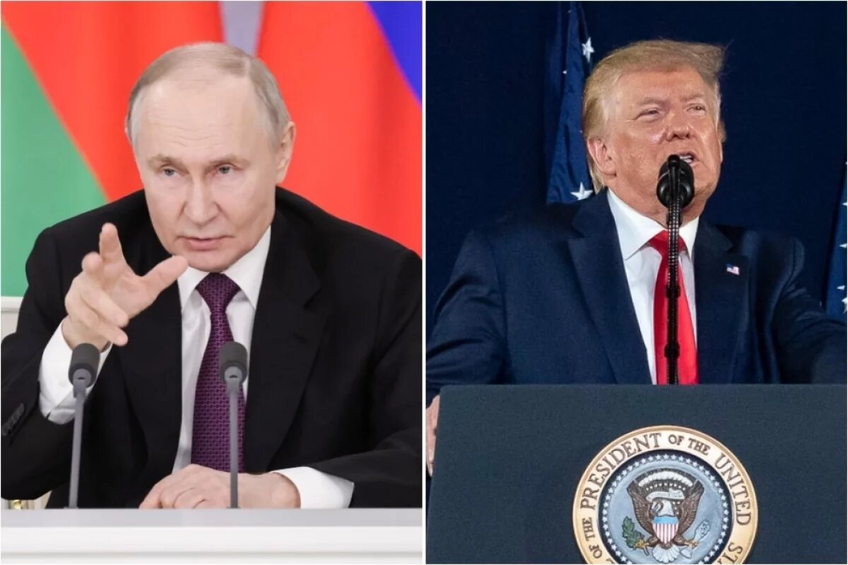    Владимир Путин и Дональд Трамп.