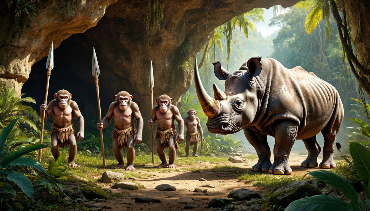 700 тысяч лет назад кто-то убил носорога.