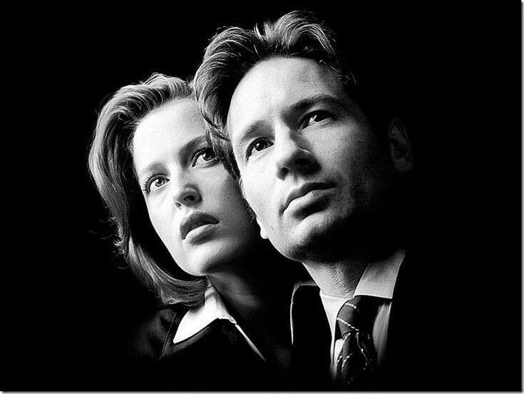 Дэвид Духовны и Джиллиан Андерсон