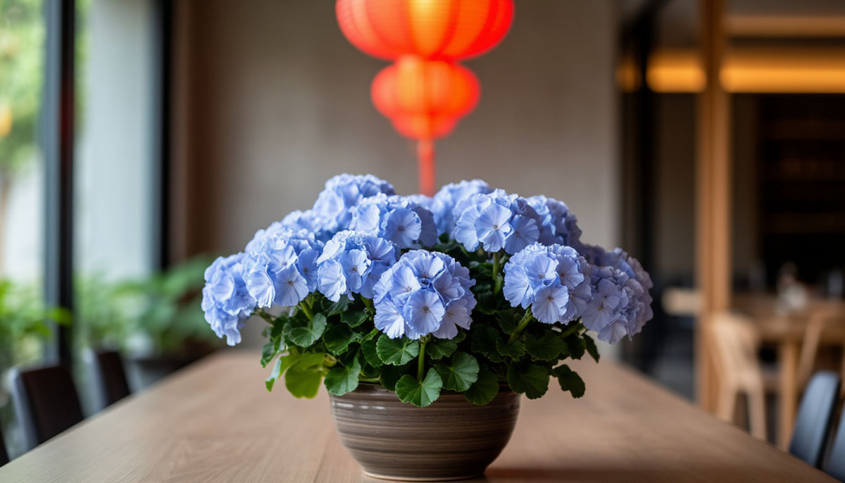 Голубая герань