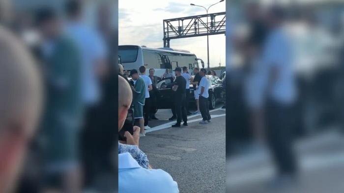 Григорий Лепс и Ярослав Дронов. Фото © Telegram / Крымский мост Новости Крыма