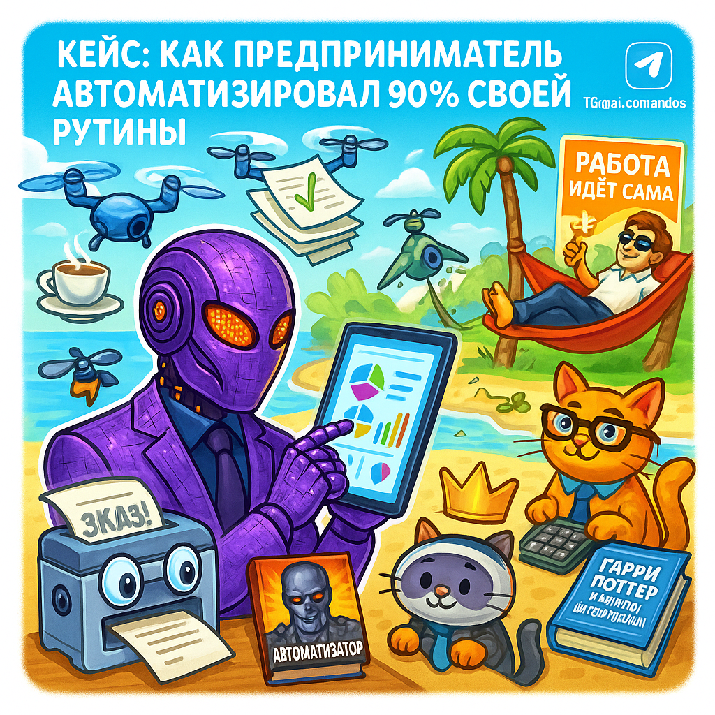    Как предприниматель X3 автоматизировал рутину за две недели: готовое решение для твоего бизнеса Дмитрий Попов | Comandos.ai