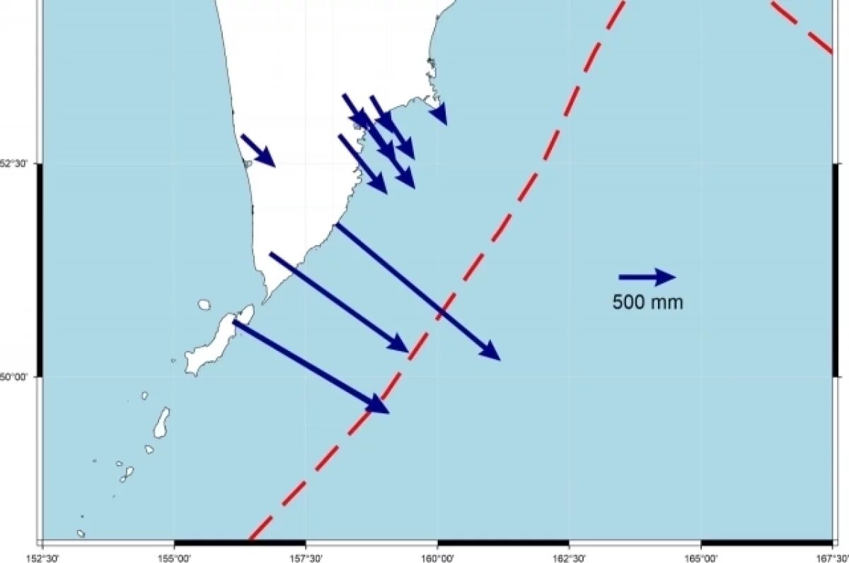    Землетрясение сдвинуло юг полуострова Камчатка на 2 метра: данные учёных