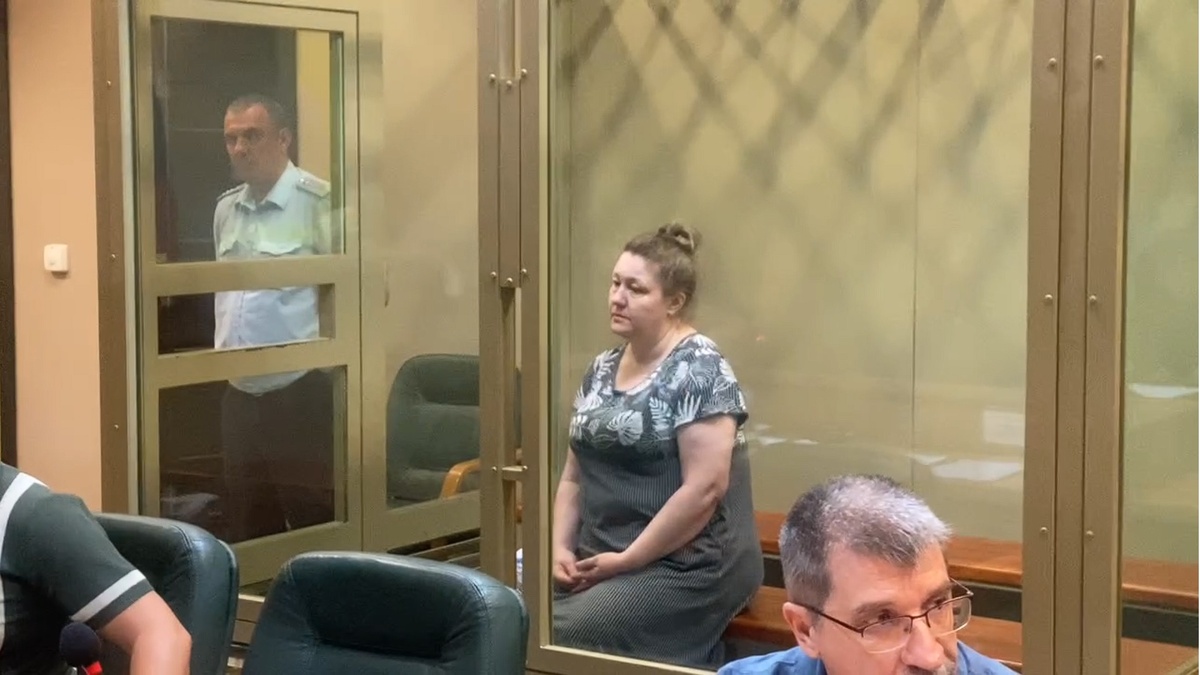 Фото: Елена Балашова в зале суда, ГТРК "Кубань"