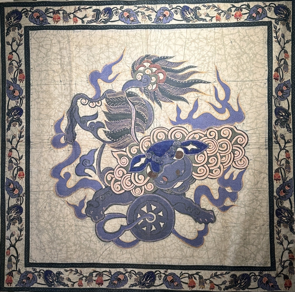 Ардьянто "Священный бык",1999, Горячий батик