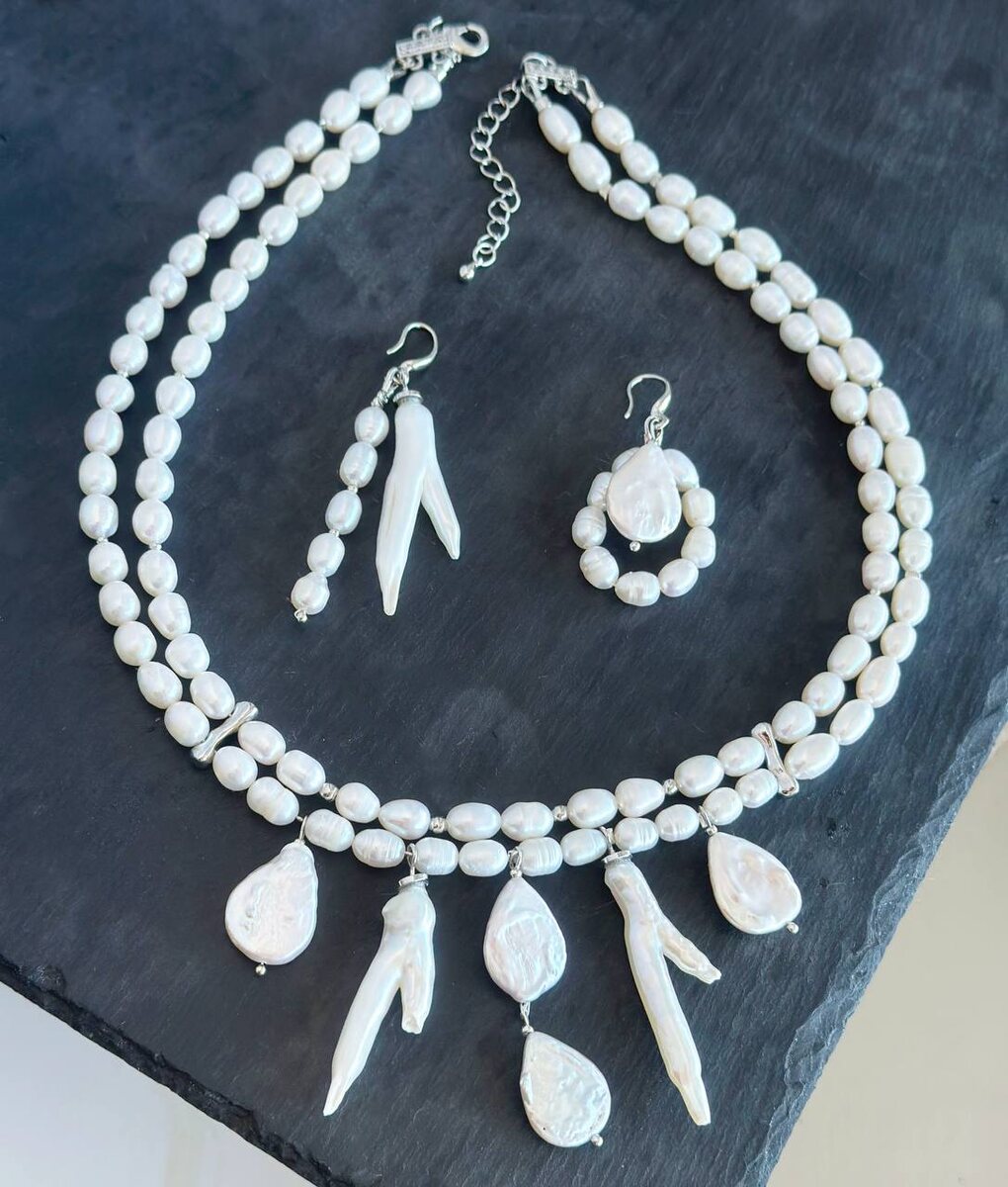 Колье и серьги «Жемчужный сказ»