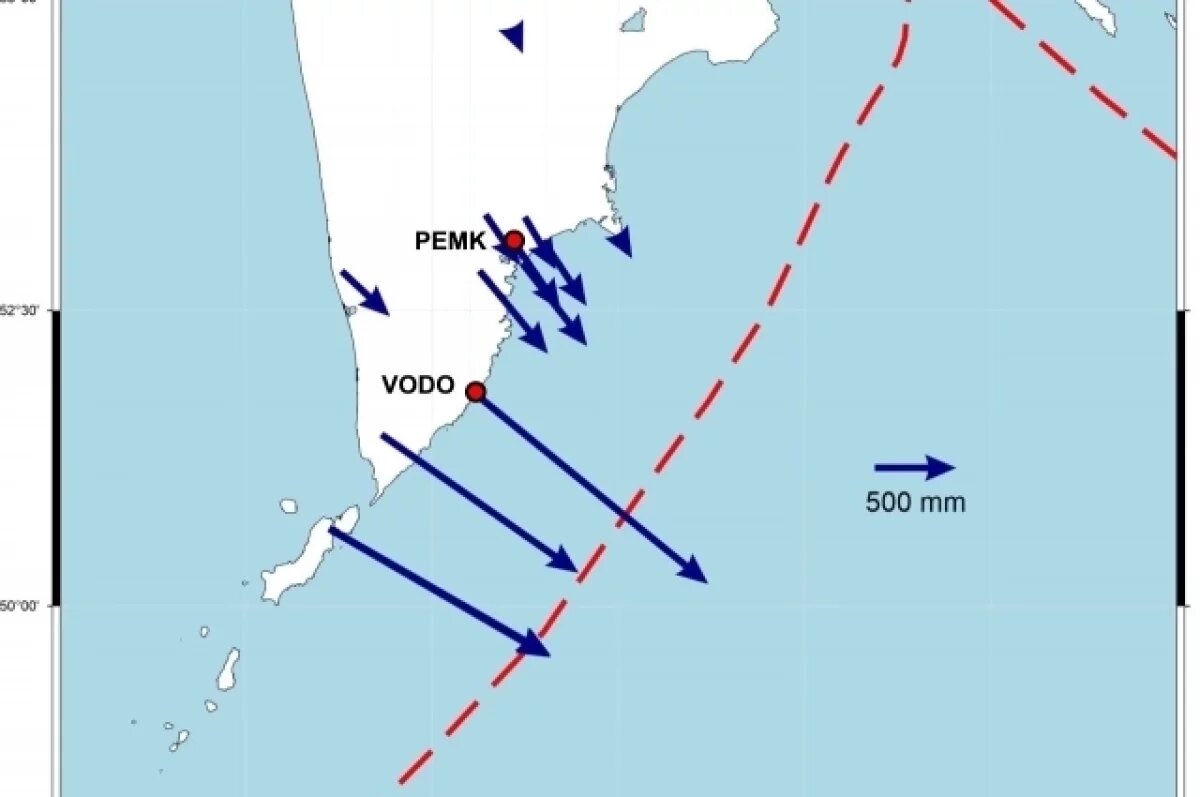    Землетрясение на Камчатке сместило Владивосток на 5 см