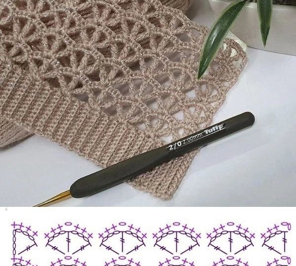 Ажурные узоры крючком