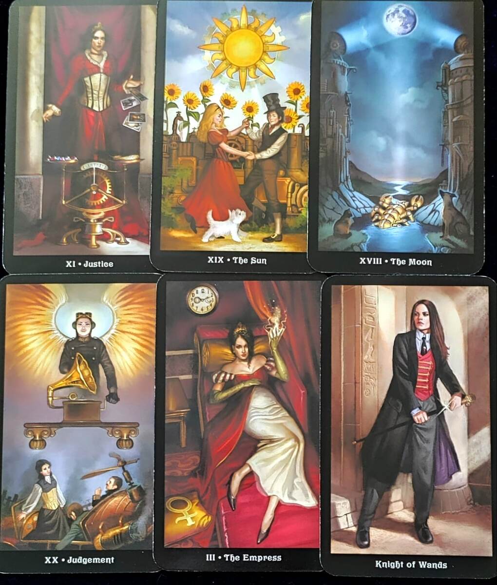 Для Овнов выбрала расклад на Таро Стимпанк