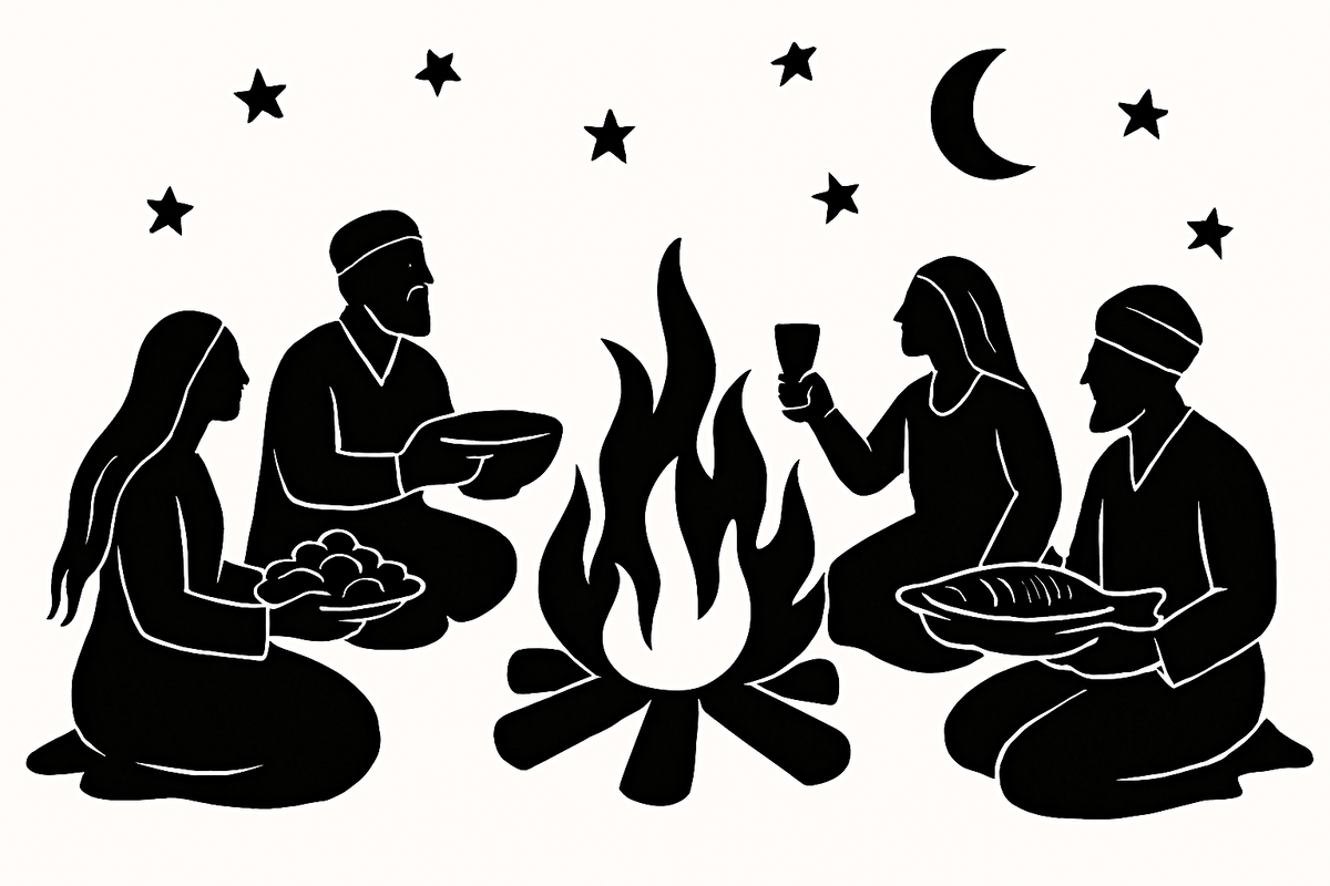 Вечер у костра: как праздничные ритуалы объединяют людей через еду и огонь