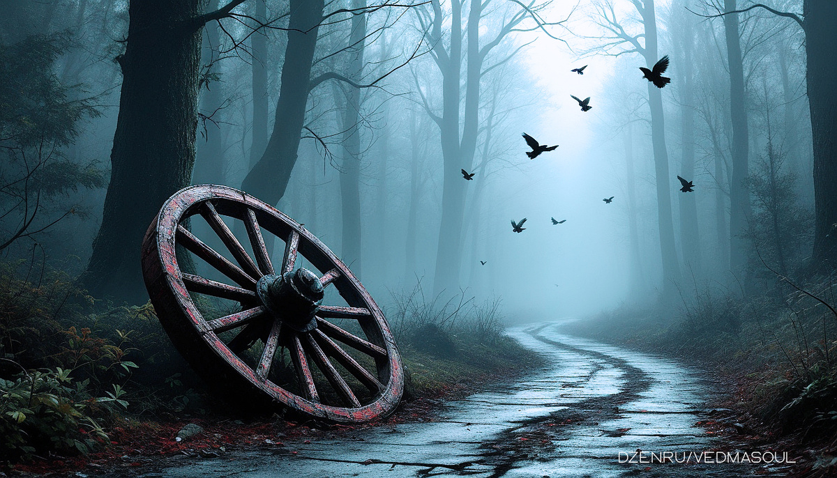 Авторское изображение @vedmasoul. Cгенерировано ИИ. Порча, чистка от порчи, крадник