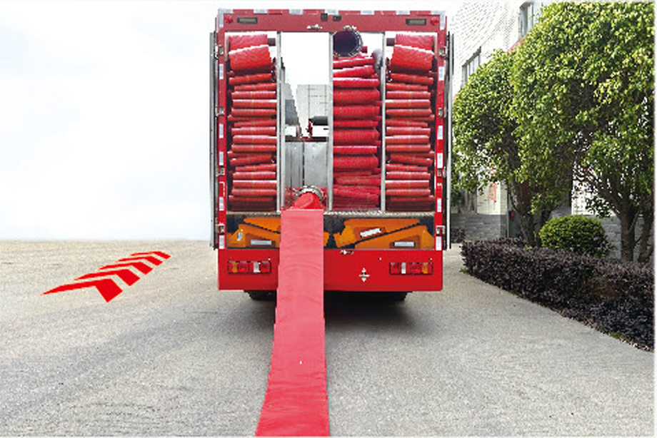 развертывание водяного шланга