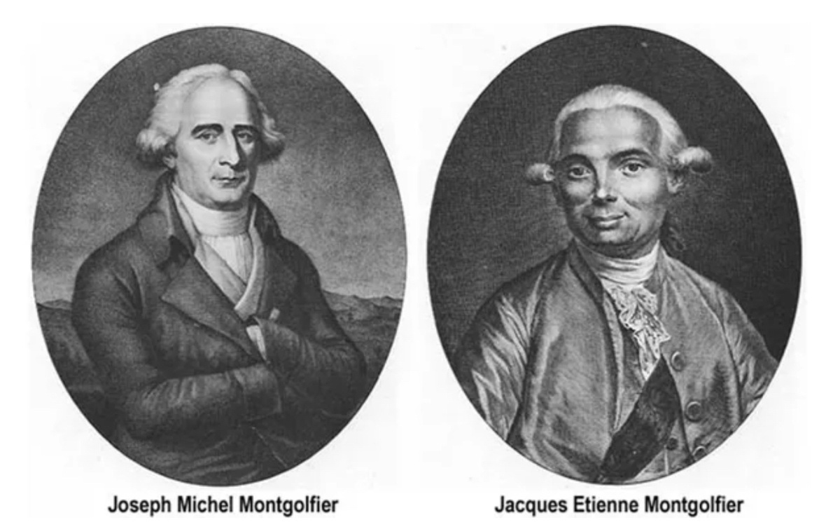 Братья Жозеф-Мишель и Жак-Этьенн Монгольфье