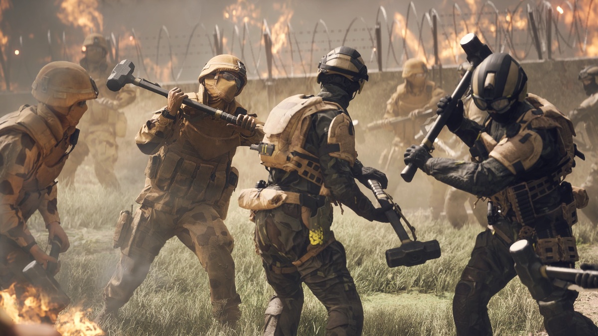 В бете Battlefield 6 из оружия ближнего боя доступен только нож — кувалды нет