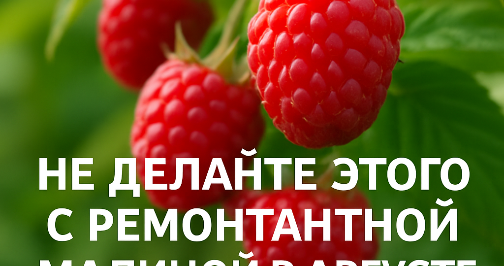 🌱 Не делайте этого с ремонтантной малиной в августе — иначе не увидите ягод до следующего лета