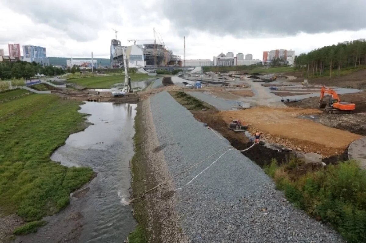    В Кемерове почти готовы построить пешеходный мост через Искитимку