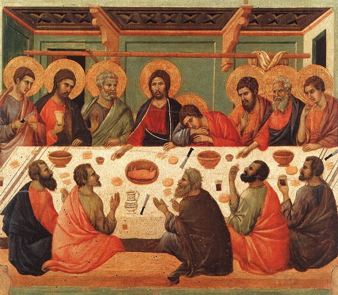 Дуччо ди Буонинсенья "Тайная вечеря" (Wikipedia)