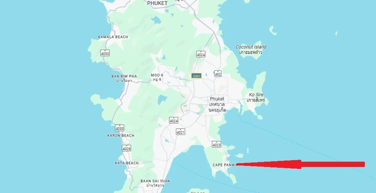    Мыс Панва. Скриншот Google Maps.