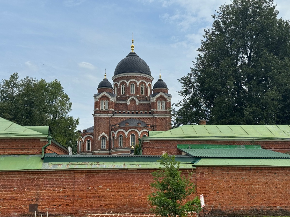 Вид на Спасо-Бородинский женский монастырь