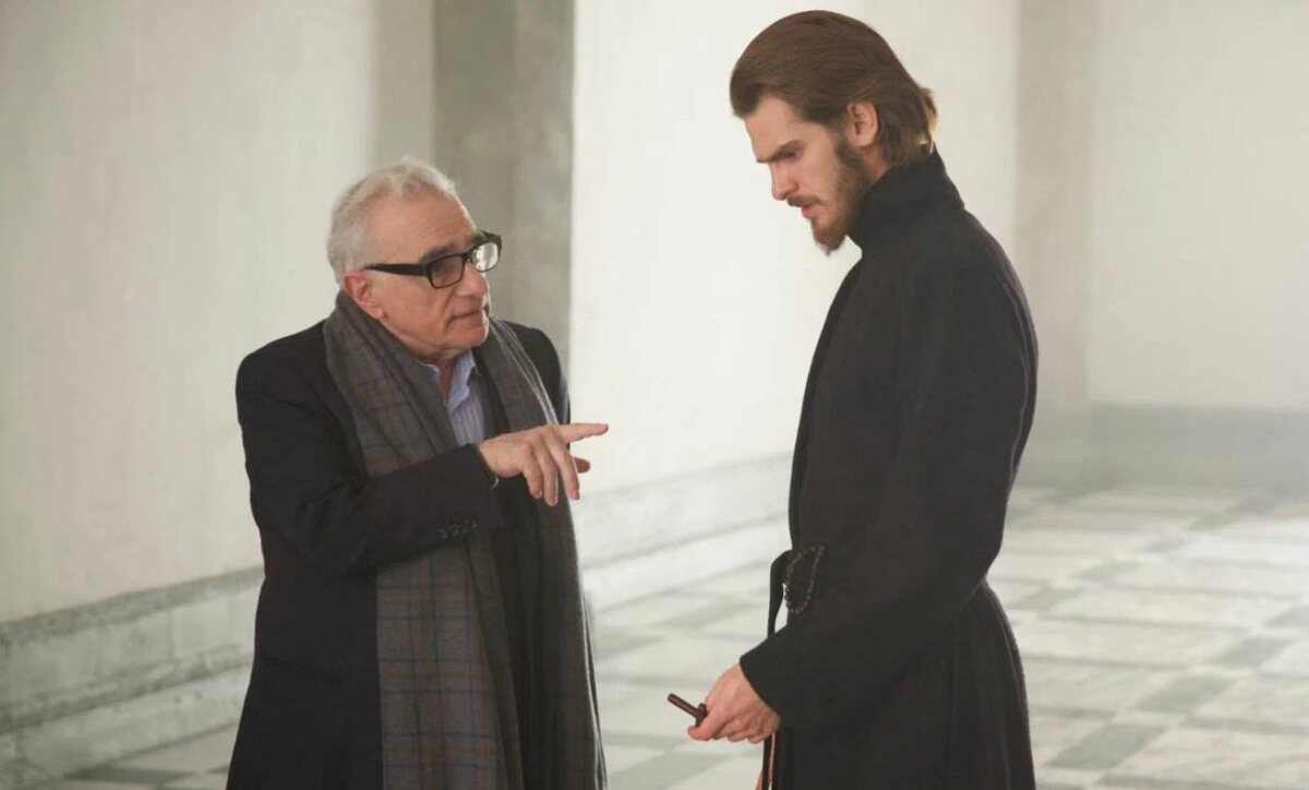 Режиссер Мартин Скорсезе и исполнитель главной роли — Эндрю Гарфилд 